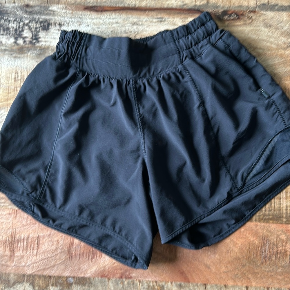 Black Lululemon shorts size 0